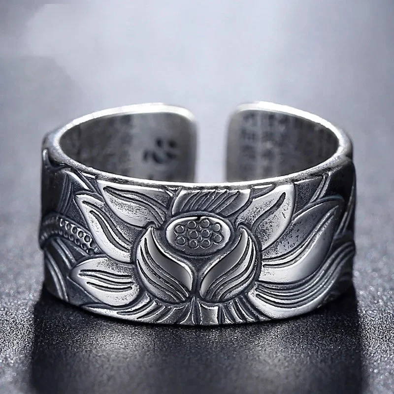 Bague Bouddhiste Lotus