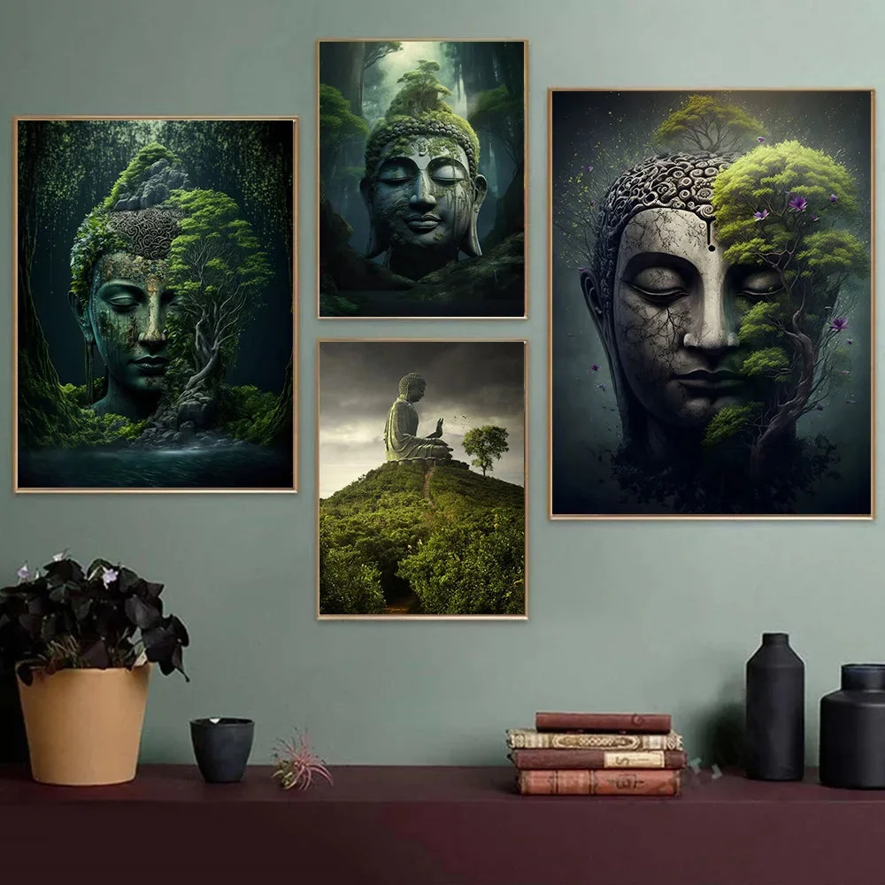 Poster Mural Bouddha en décoration
