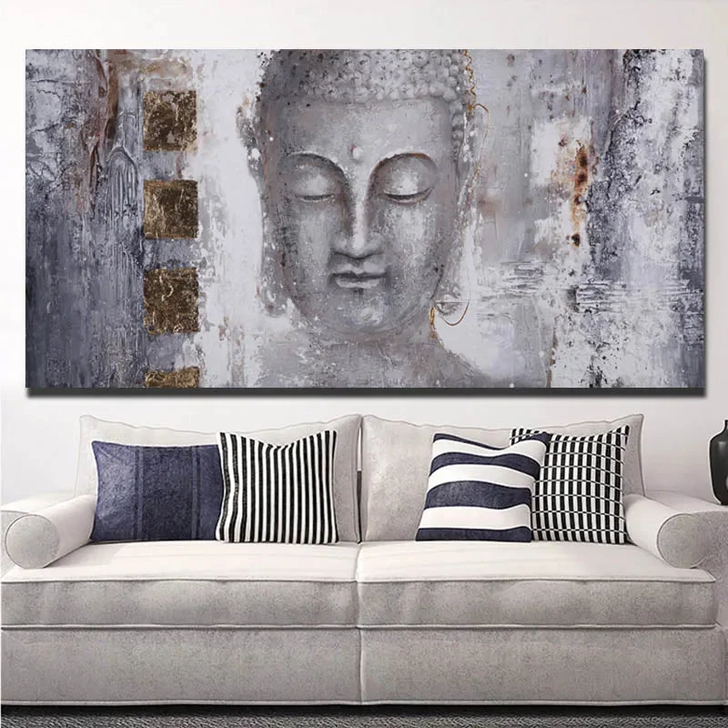 Atmosphère Apaisante de la Toile d'Art Bouddha