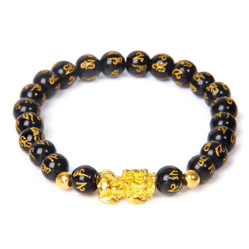 Détails du Bracelet Fengshui Pixiu Or