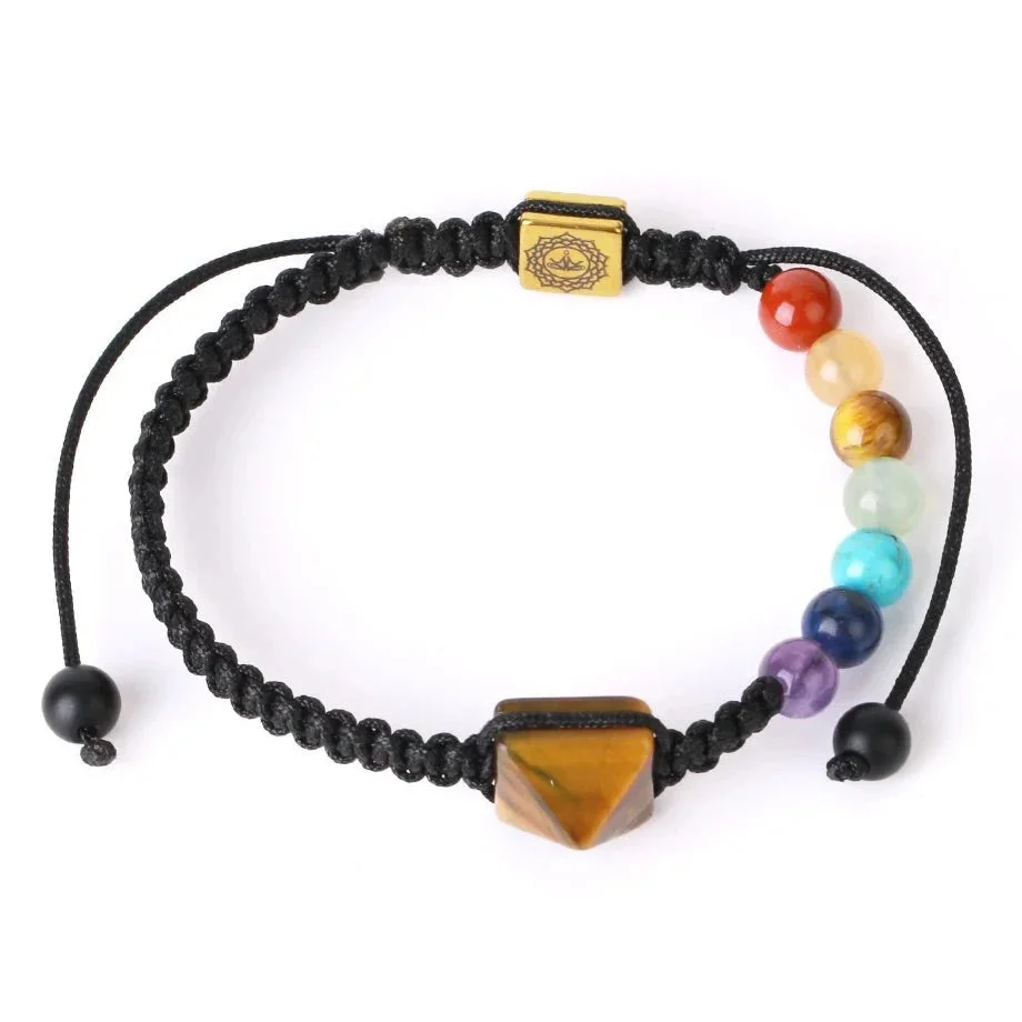 Bracelet 7 Chakras en Pierre Naturelle