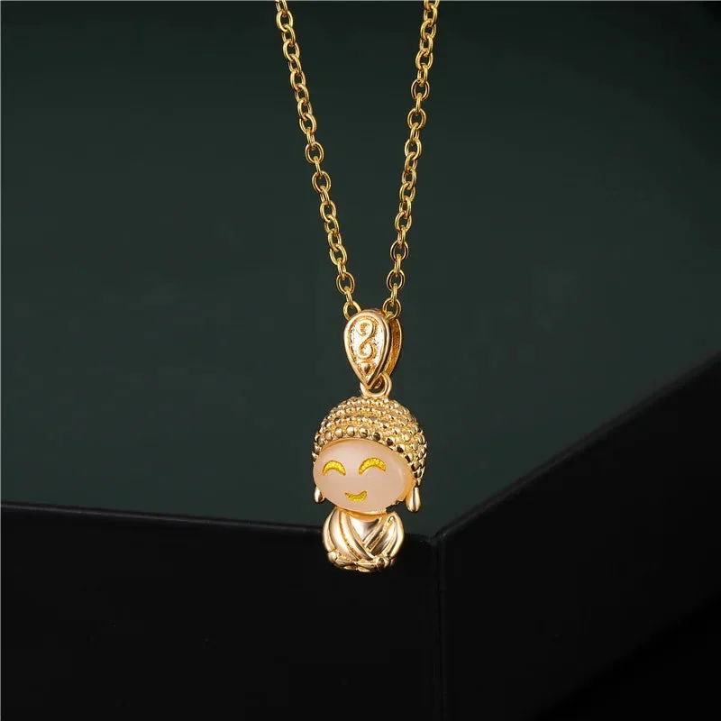 Pendentif Bouddha Mignon Femme en Détail