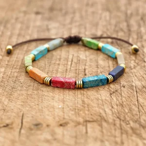 Bracelet 7 Chakras Femme Pierres Naturelles