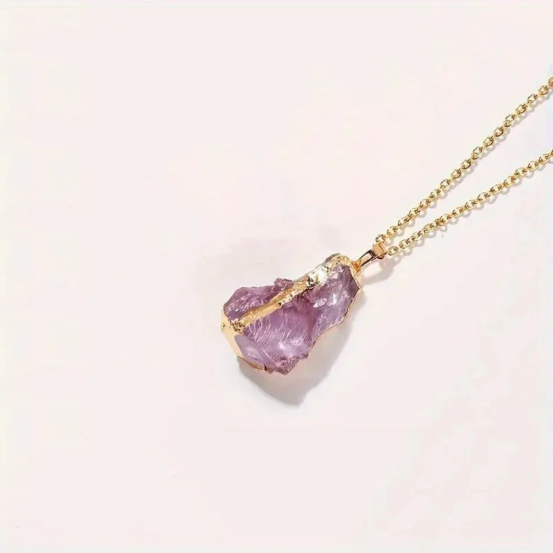 Collier Pierre Naturelle en Citrine
