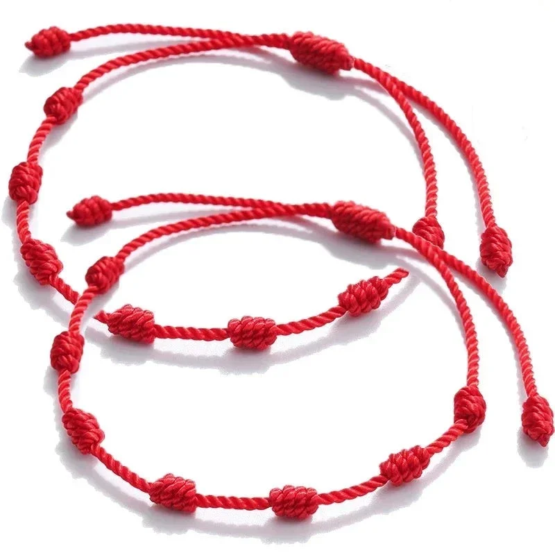 Bracelet Fil Rouge 7 Noeuds – Image 4