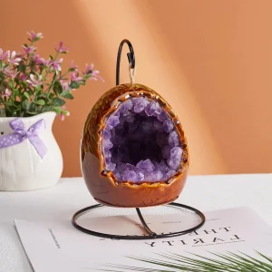 Lampe Oeuf en Améthyste