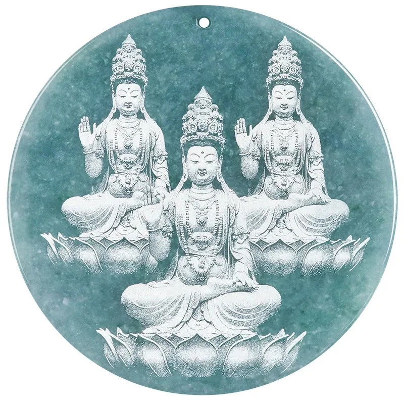 Amulette Bouddha Bleu Birmanie en Porté