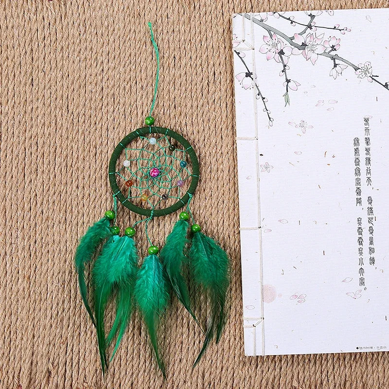 Attrape Reve Plume Verte