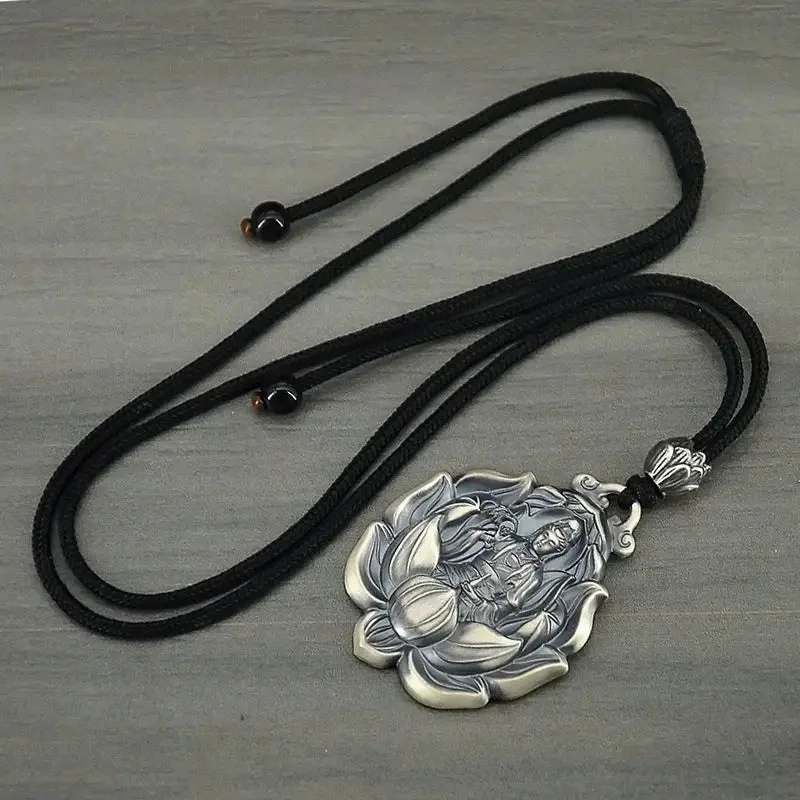 Pendentif Amulette Bouddhiste en Argent – Image 7