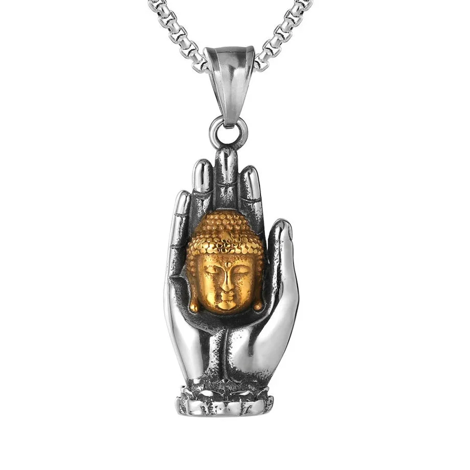 Détails du Pendentif Main de Bouddha