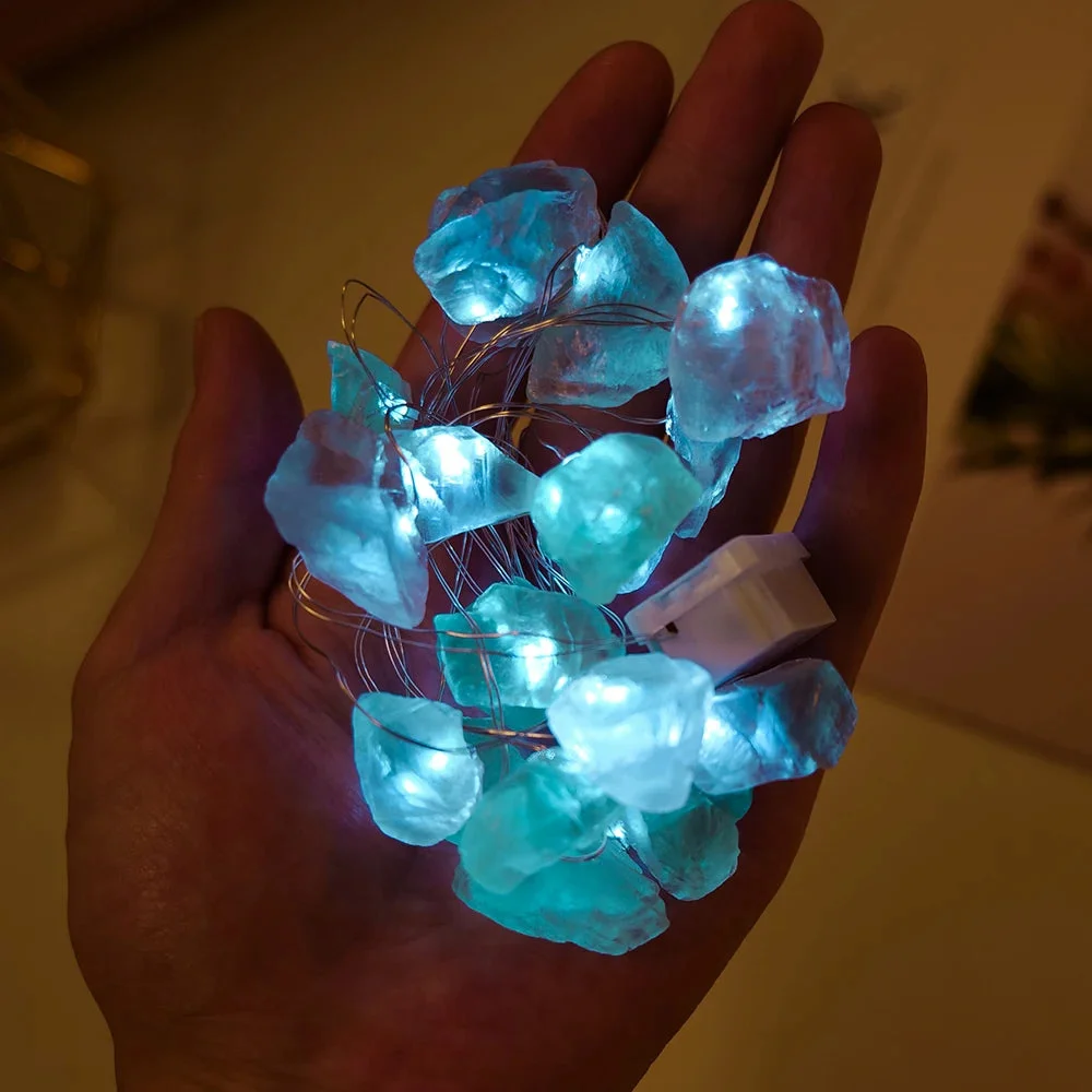 Ambiance avec la Guirlande Lumineuse en Quartz Naturel