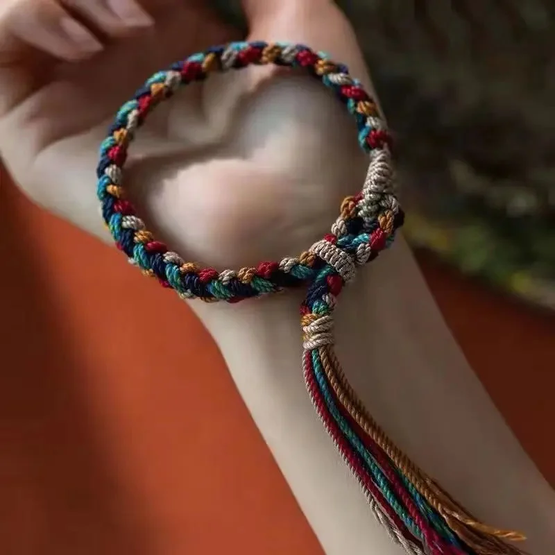 Bracelet Tibetain Femme Tressé vue 2