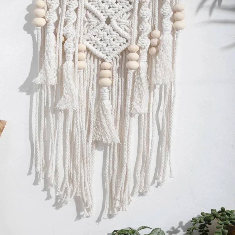 Attrape Reve Fleur de Lotus Macramé en plein jour
