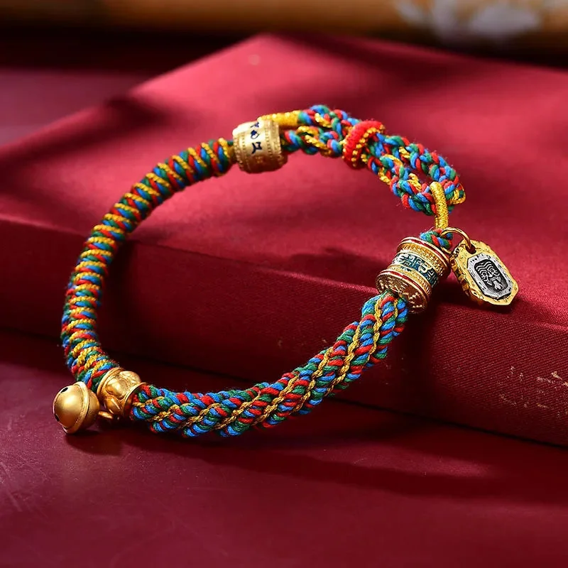 Bracelet Tibetain Tressé Manjusri Thangka