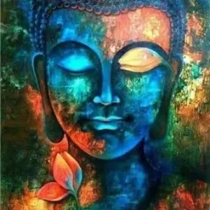 Tableau Bouddha Coloré