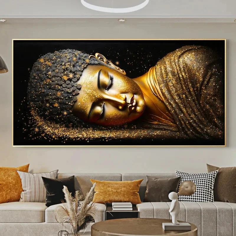 Tableau Bouddha Couché