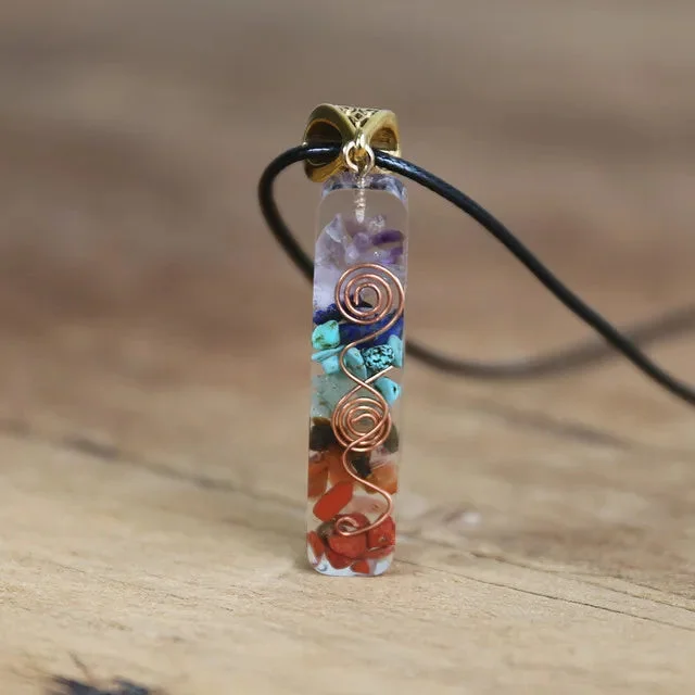 Pendentif Orgonite 7 Chakras – Image 2