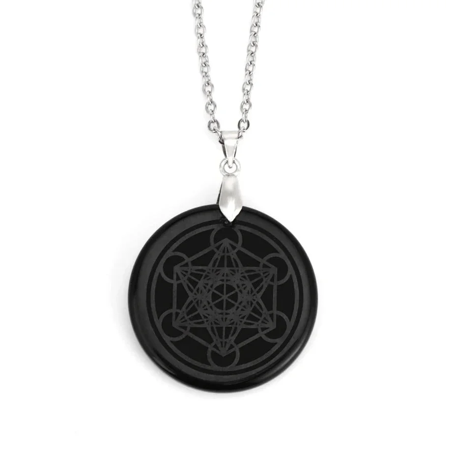 Pendentif Chakra en Cuivre et Cristal