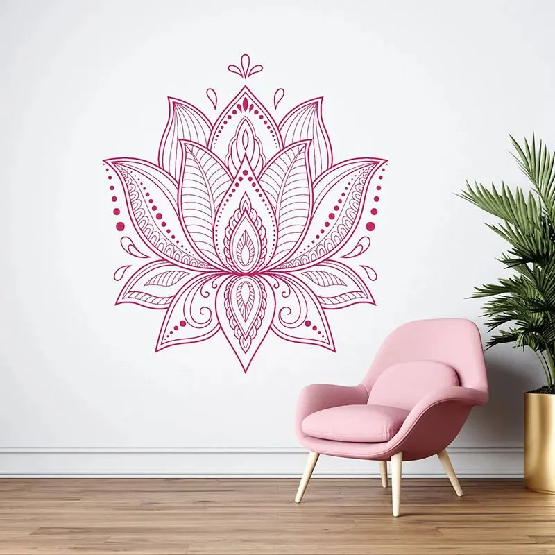 Stickers fleur de Lotus décorant une chambre