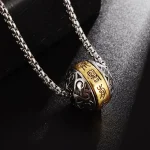 Pendentif Bouddhiste Om Rotatif