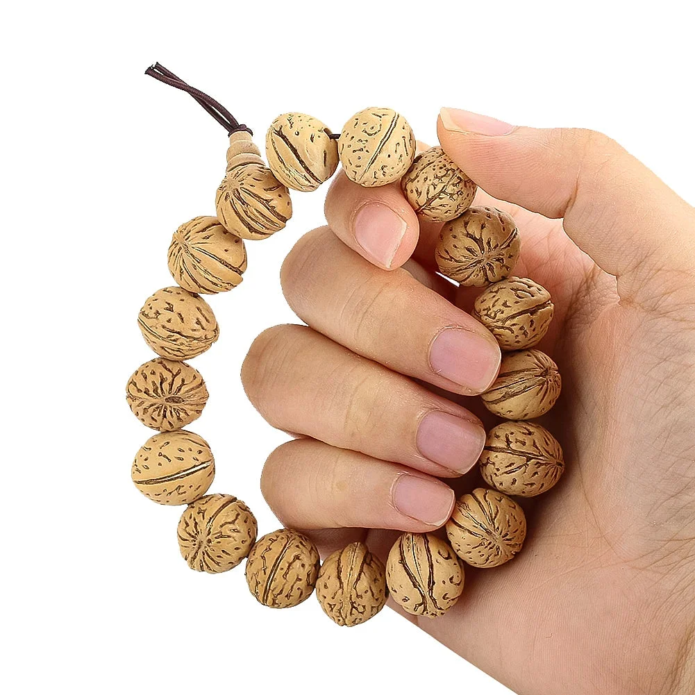 Bracelet Mala en Noix de Montagne