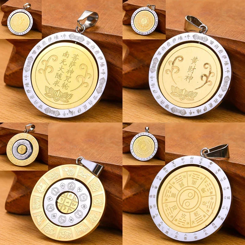 Amulette Bouddhiste Om Or Rond - Symbolisme et Harmonie