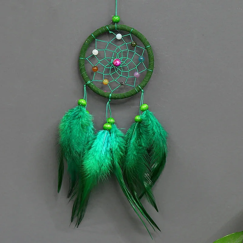 Attrape Reve Plume Verte