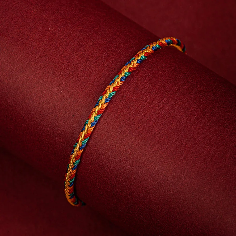 Détails du Bracelet Tibetain Bouddhiste Tressé Main