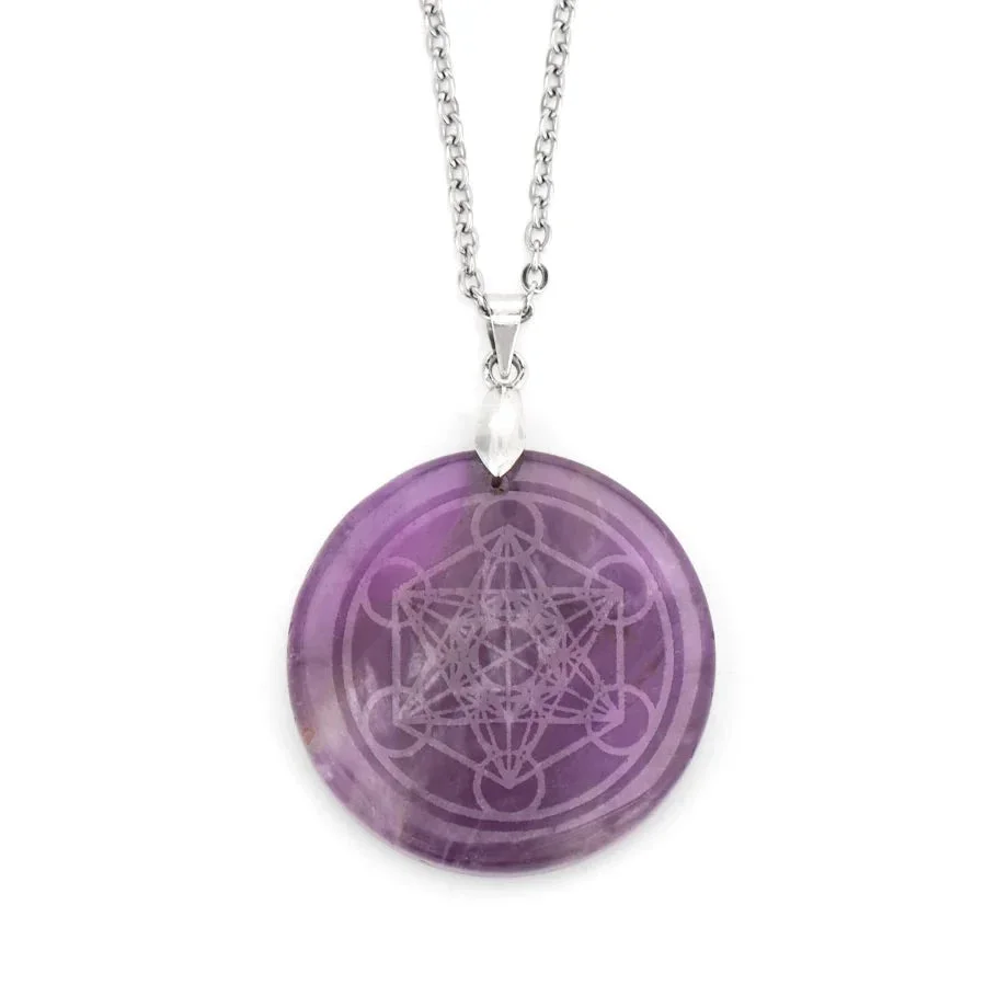 Pendentif Chakra en Pierre Naturelle