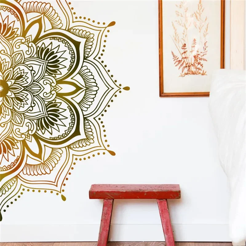 Stickers Mandala sur un mur