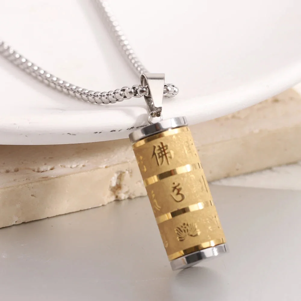 Pendentif Om Mani Padme Hum Or