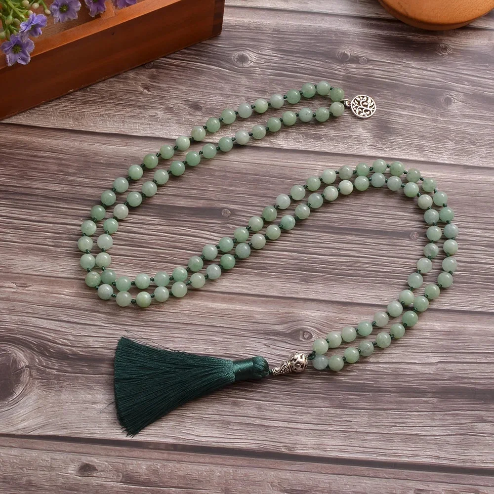 Collier Mala de perles de jade birman – Image 2