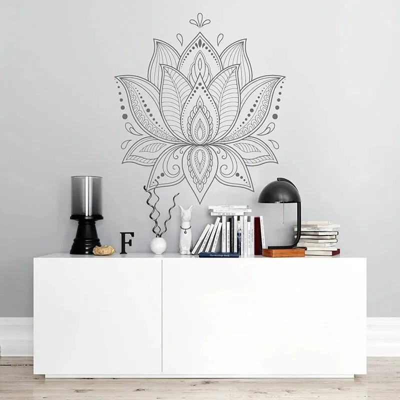 Stickers fleur de Lotus sur mur