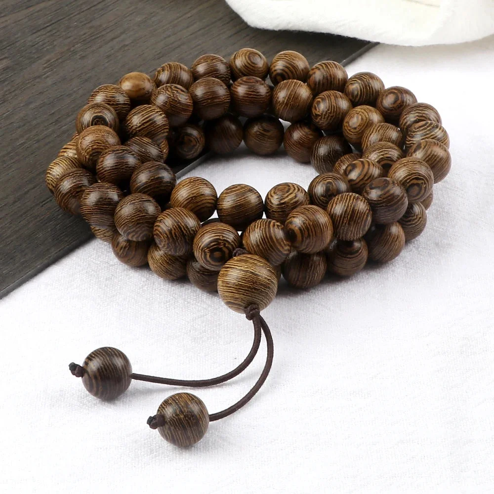 Détails du Collier Mala Tibétain