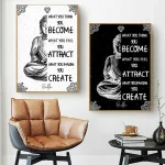 Poster Bouddha Zen Citation""