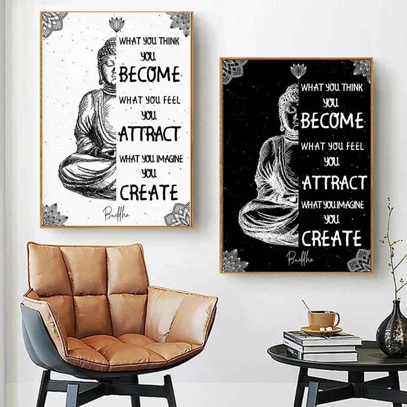 Poster Bouddha Zen Citation