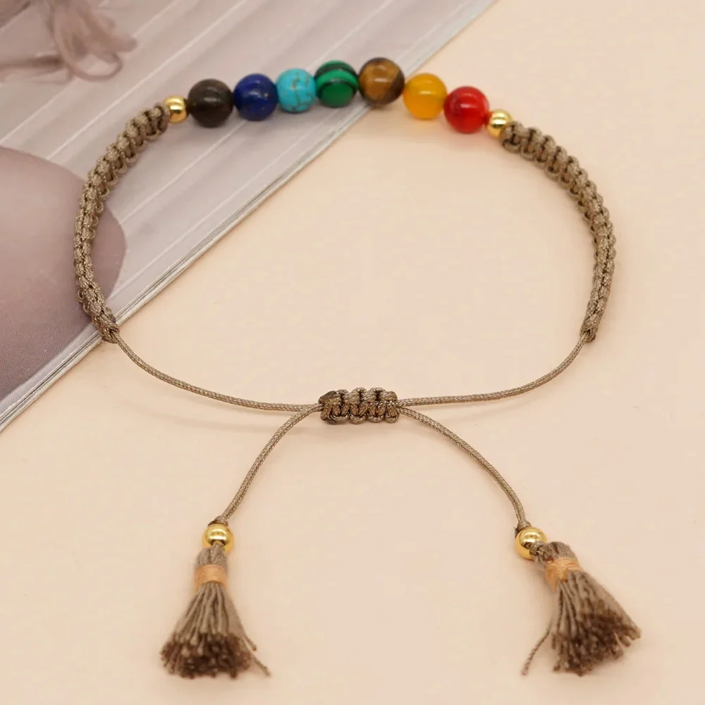 Bracelet Bouddhiste avec Chakras