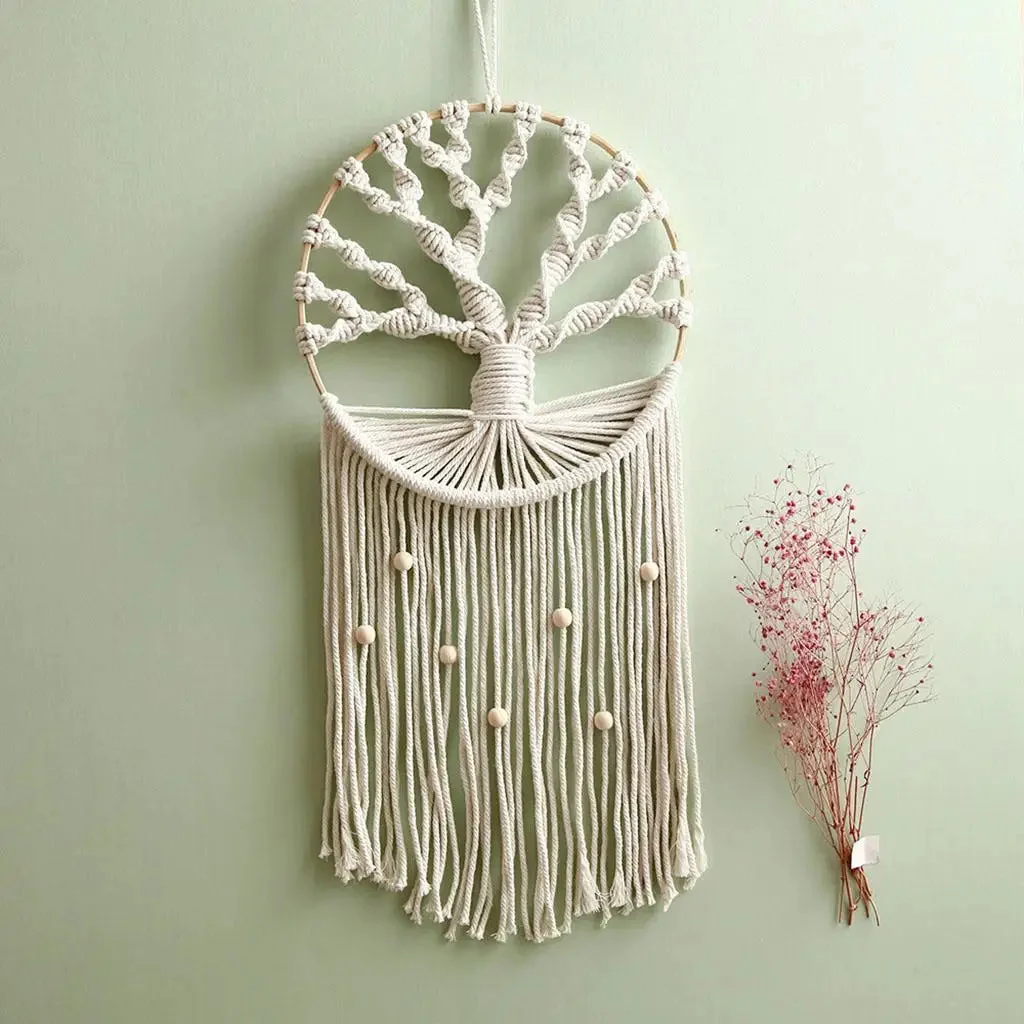 Attrape Reve Arbre de Vie Macrame