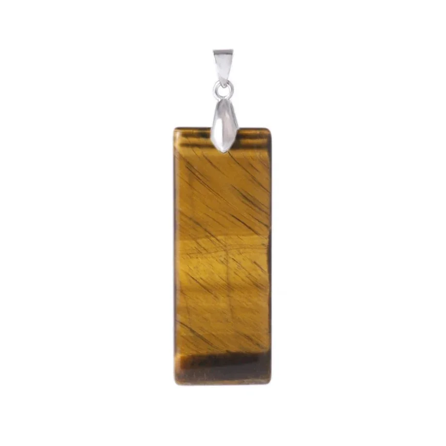 Collier en Obsidienne Noire Rectangulaire