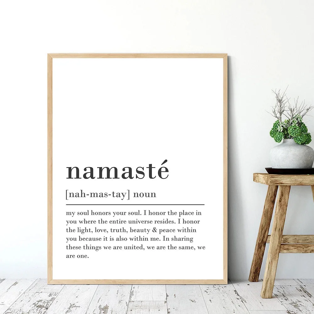 Poster Bouddha Namaste en intérieur