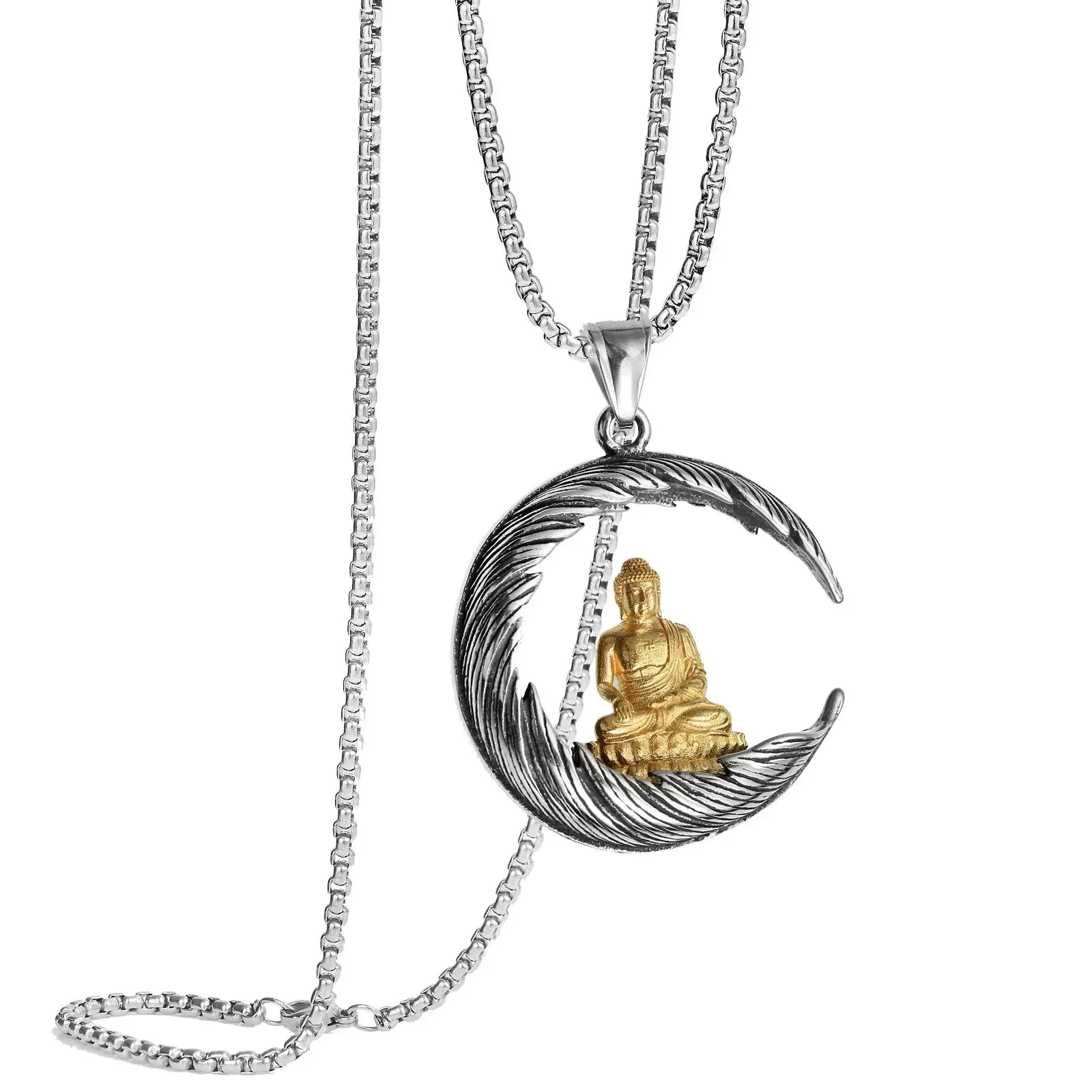 Pendentif Bouddha Lune