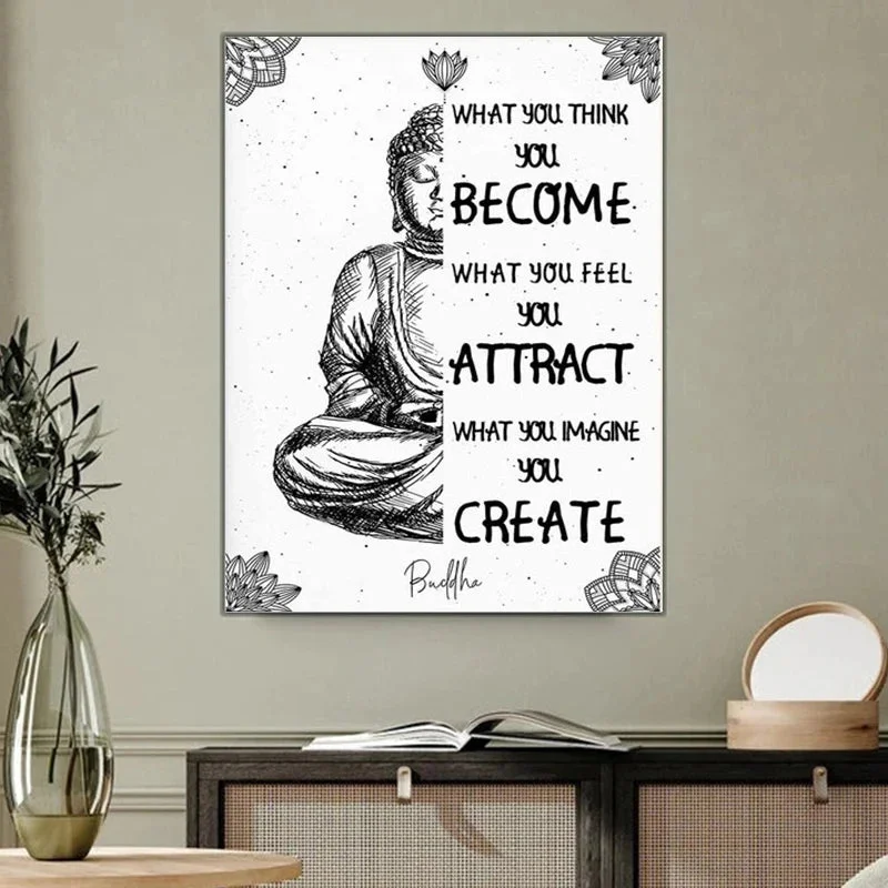 Poster Bouddha Zen Citation