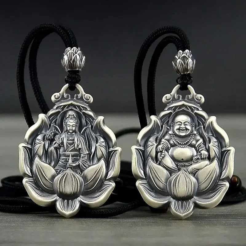 Pendentif Amulette Bouddhiste en Argent – Image 3