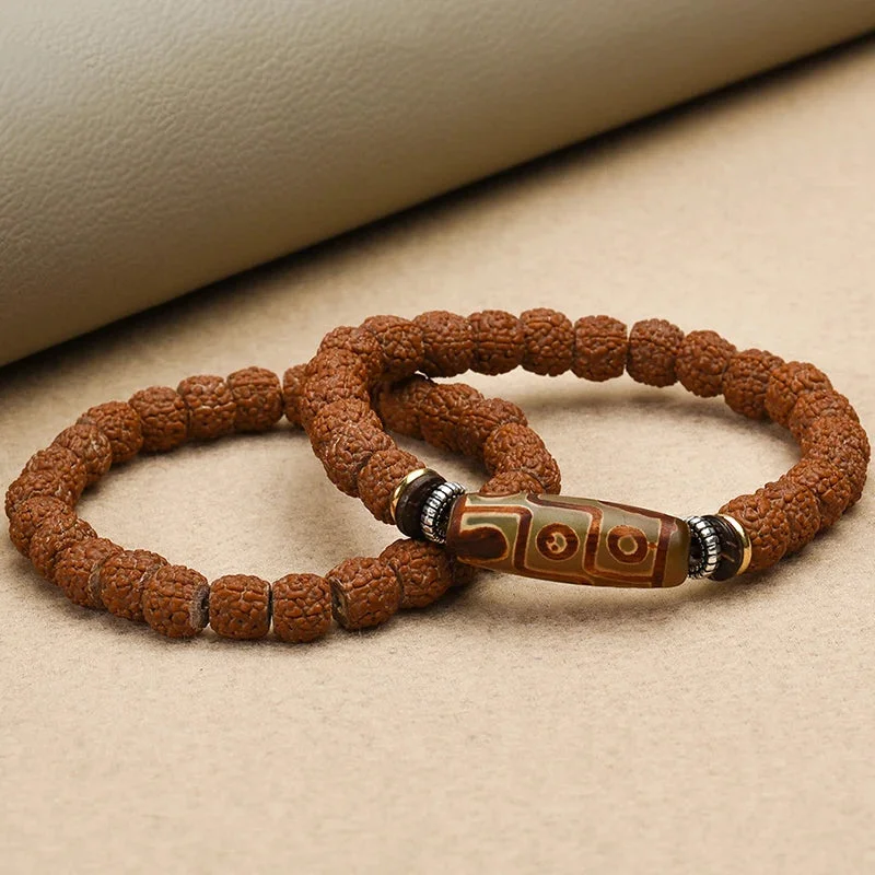 Détail du Bracelet Graine de Bodhi Homme