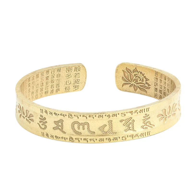 Bracelet Cuivre Tibétain Lotus en situation