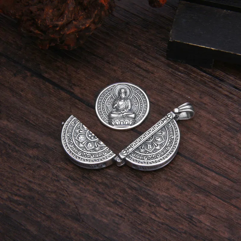 Pendentif Amulette Bouddha Mantra