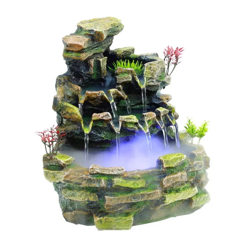 Fontaine d'intérieur avec éclairage LED