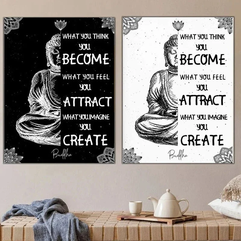 Poster Bouddha Zen Citation