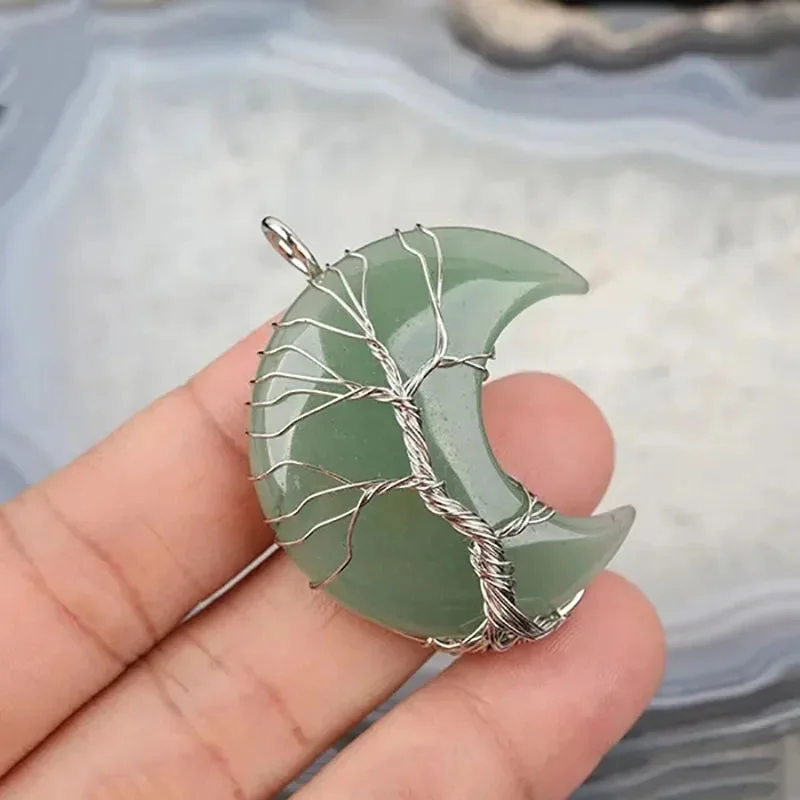 Collier Arbre de Vie Demi Lune