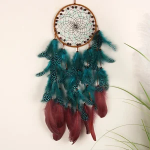 Attrape Reve Plumes Turquoise